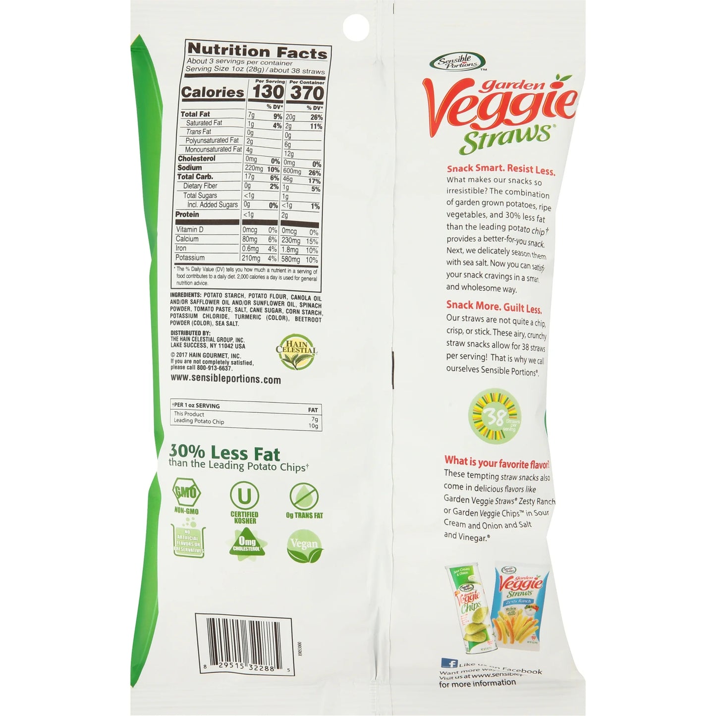 Sensible Portions Garden Veggie Straws